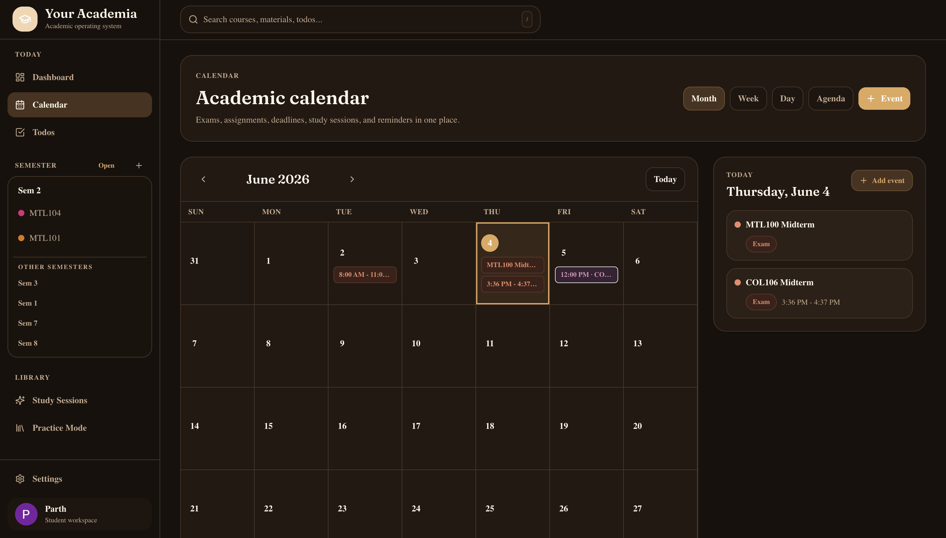 Calendar